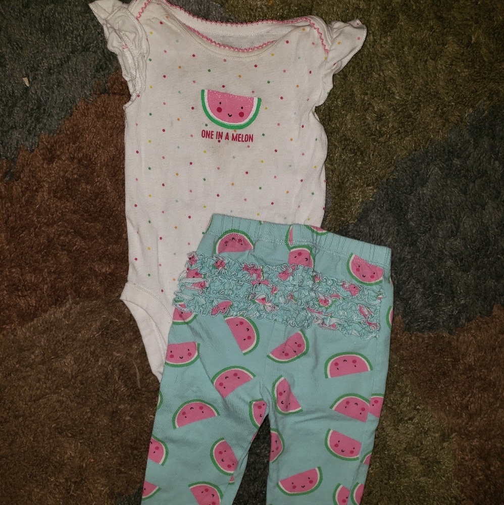 💥buy 2 get 1 free💥2 piece watermelon outfit